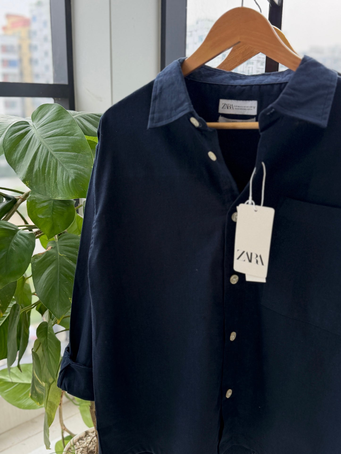 Oversized Baggy shirt - Navy Blue