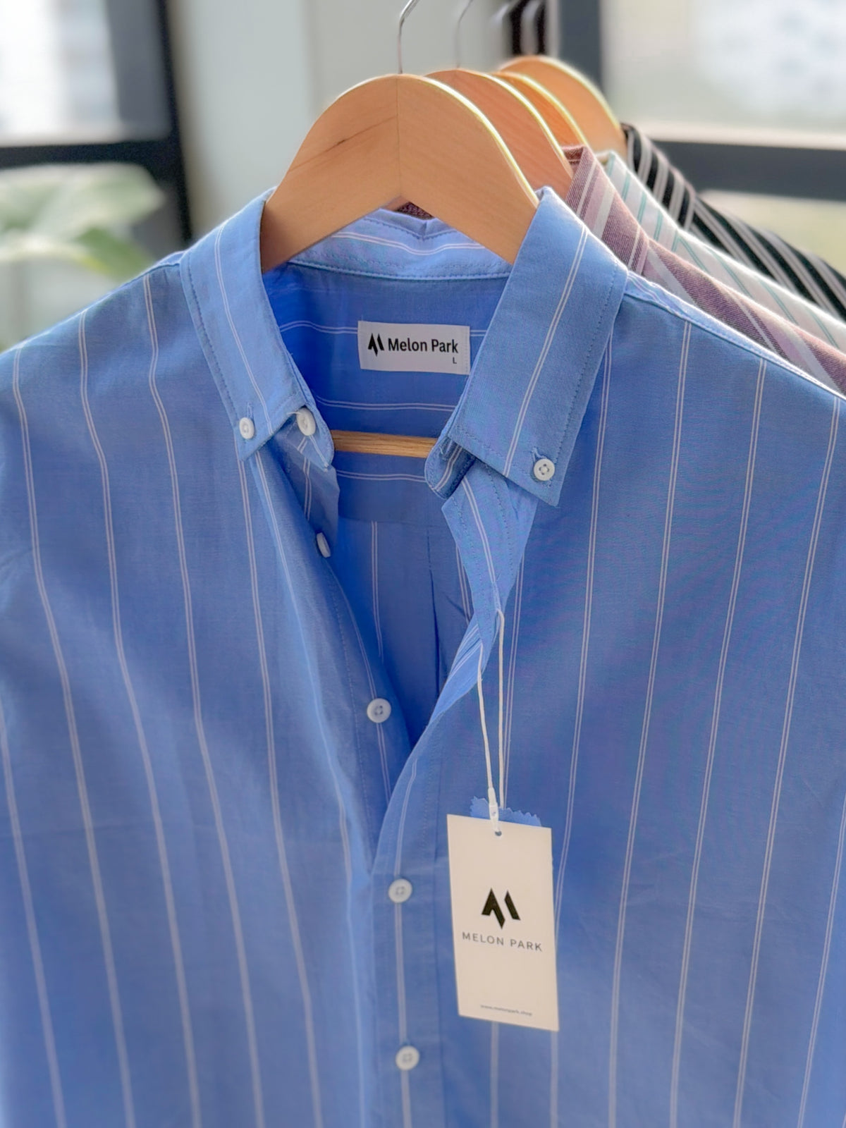 Gentle stripe shirt - Royal Slate