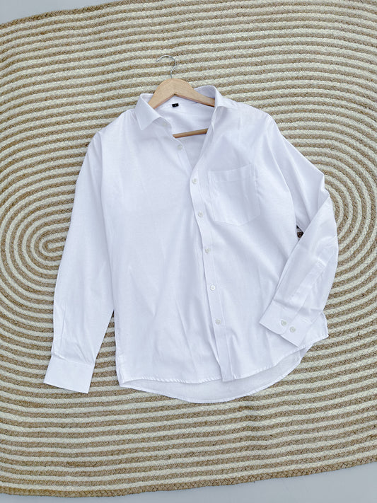 Oxford Shirt - White (Pocket)