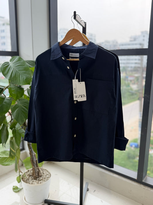 Oversized Baggy shirt - Navy Blue