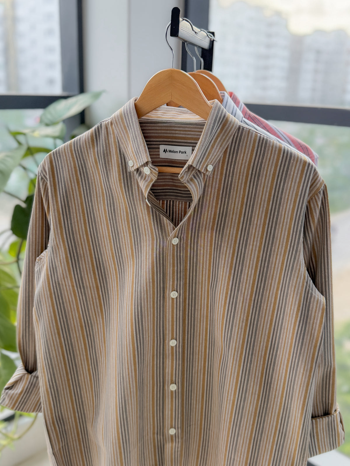 Gentle stripe shirt - Rustic Rye