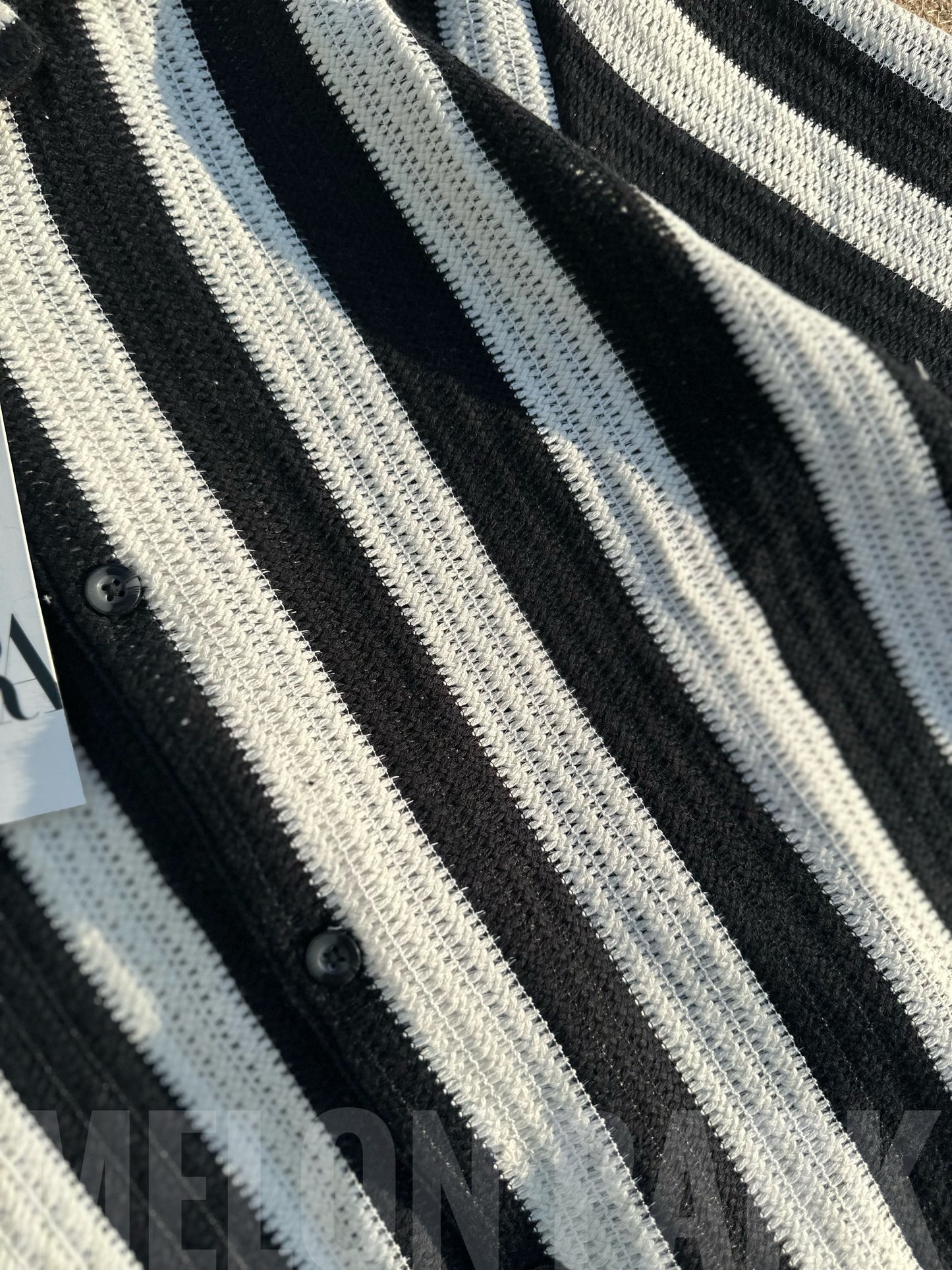 Black Stripe Layering Cuban Shirt