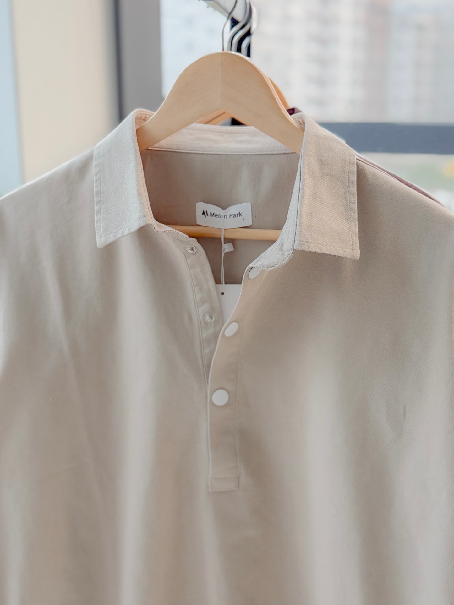 Fine Henley shirt - Off white