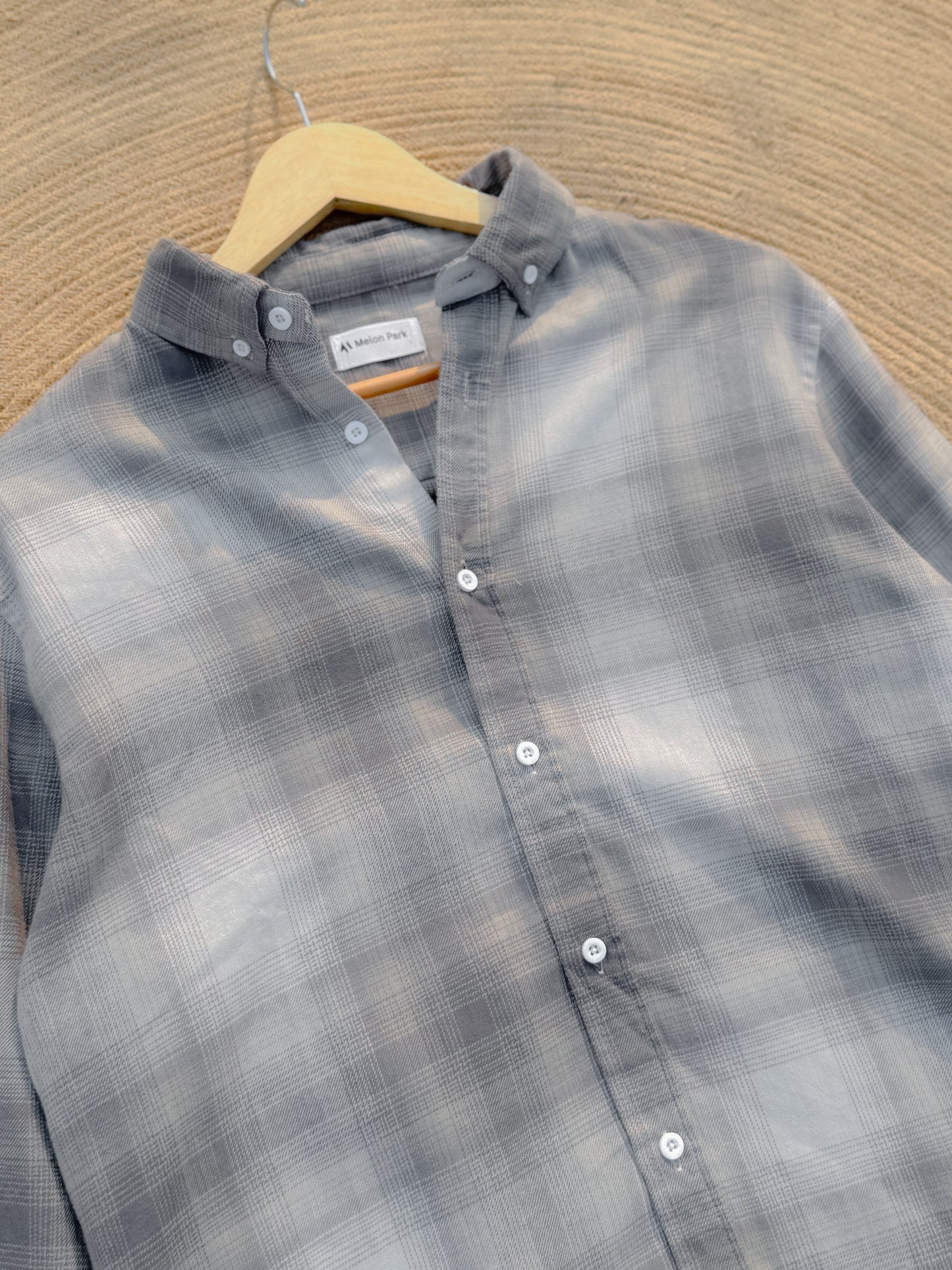 Gentle Check shirt - Ash Shadow