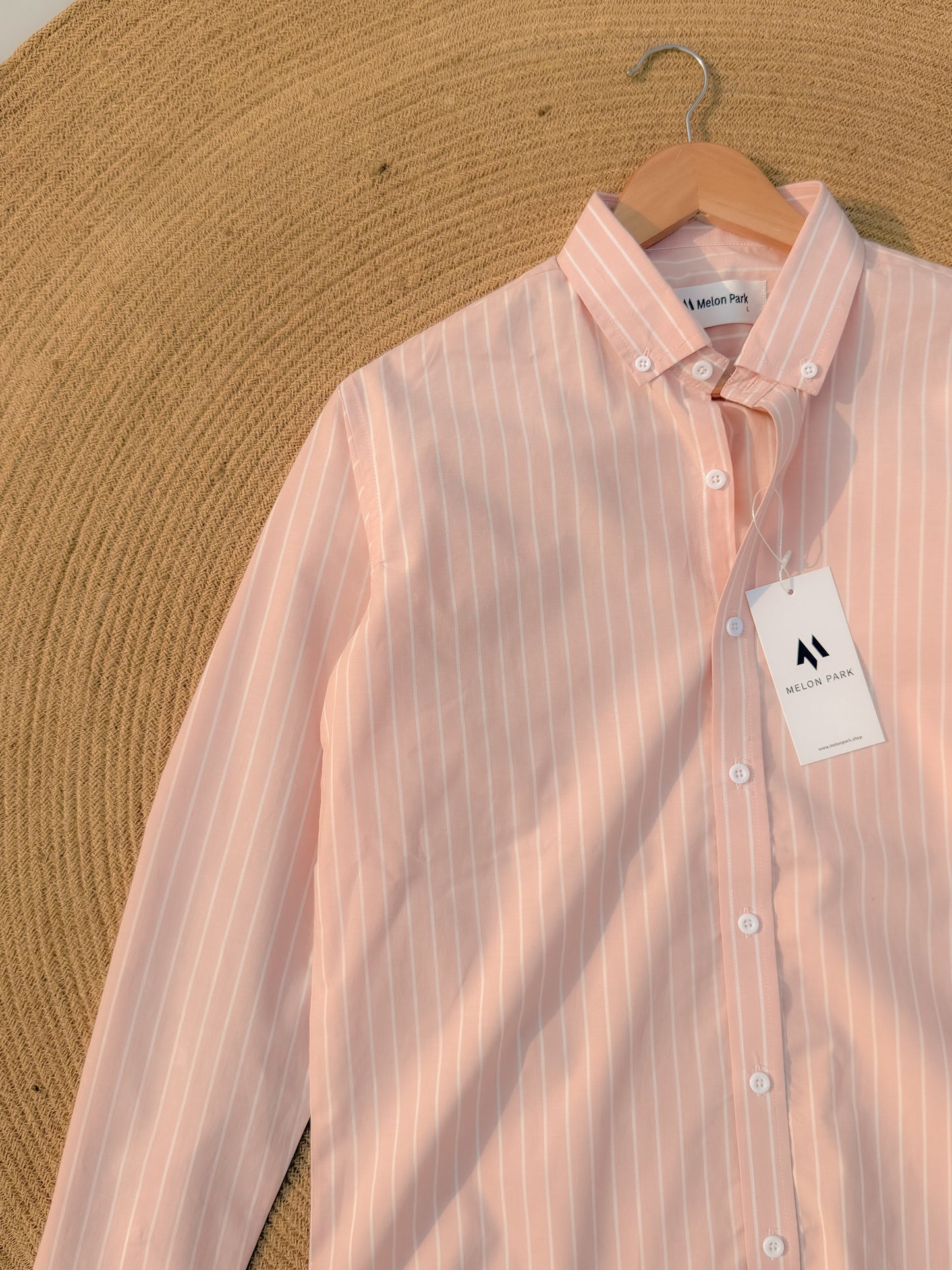 Old Money full sleeve shirt - Soft Pink