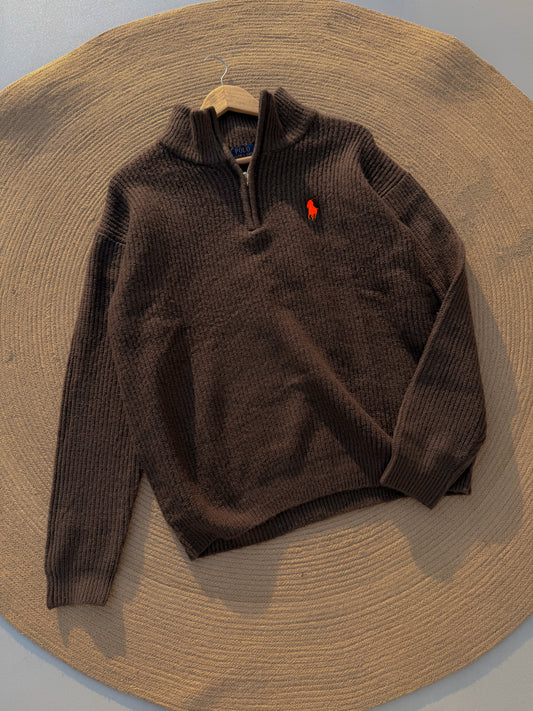 Cozy knitted Sweater - Espresso