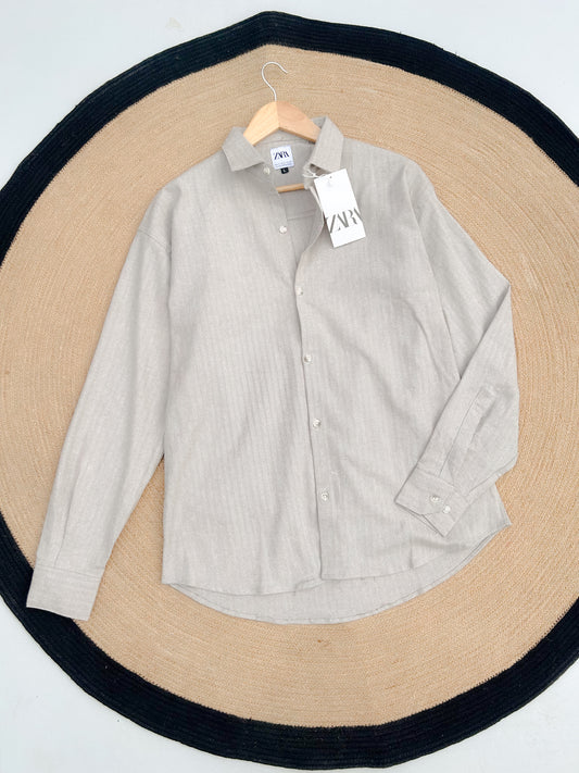 Casual Full sleeve shirt - Stone Beige