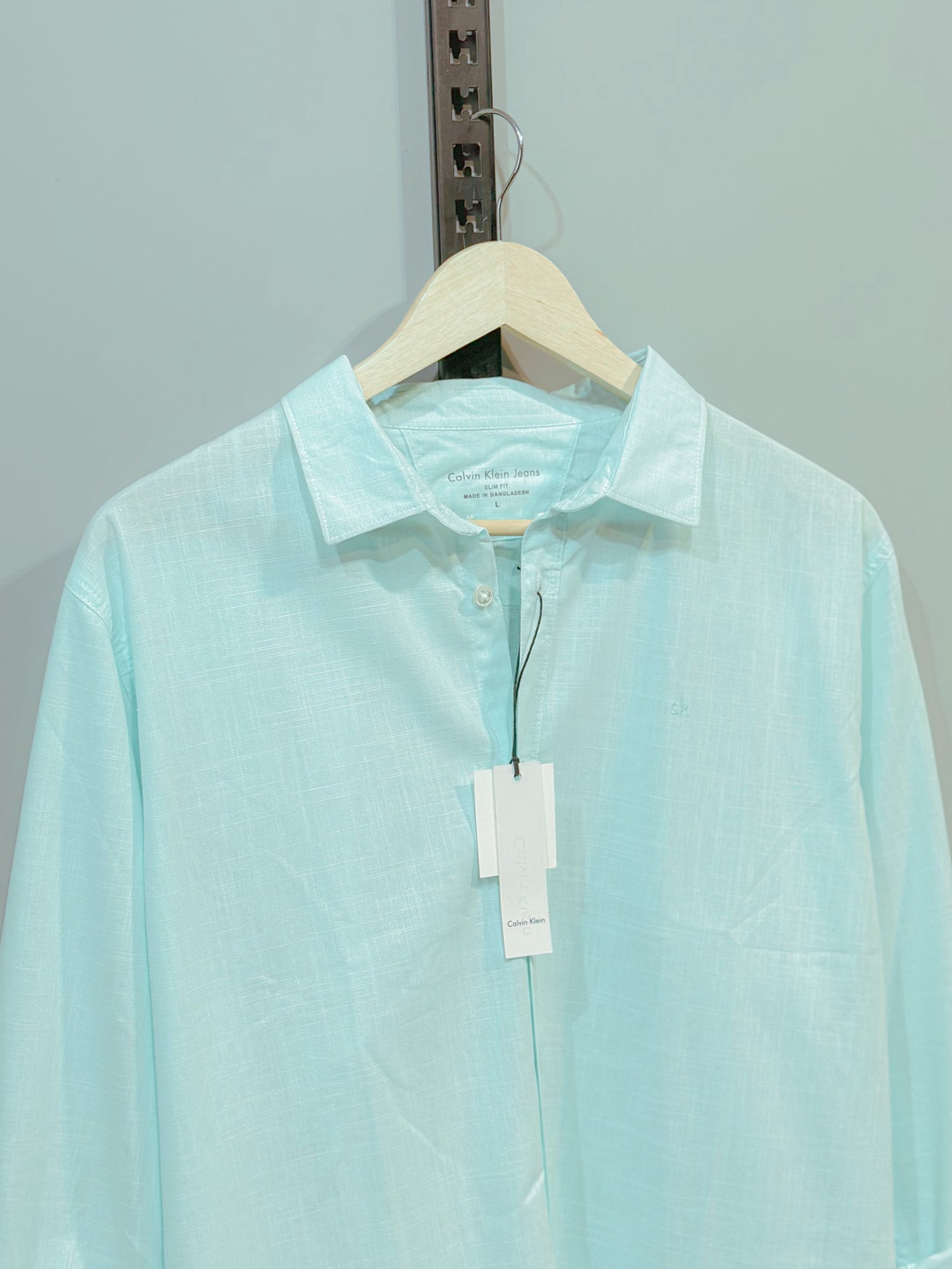 Classic full sleeve shirt - Pastel Cyan