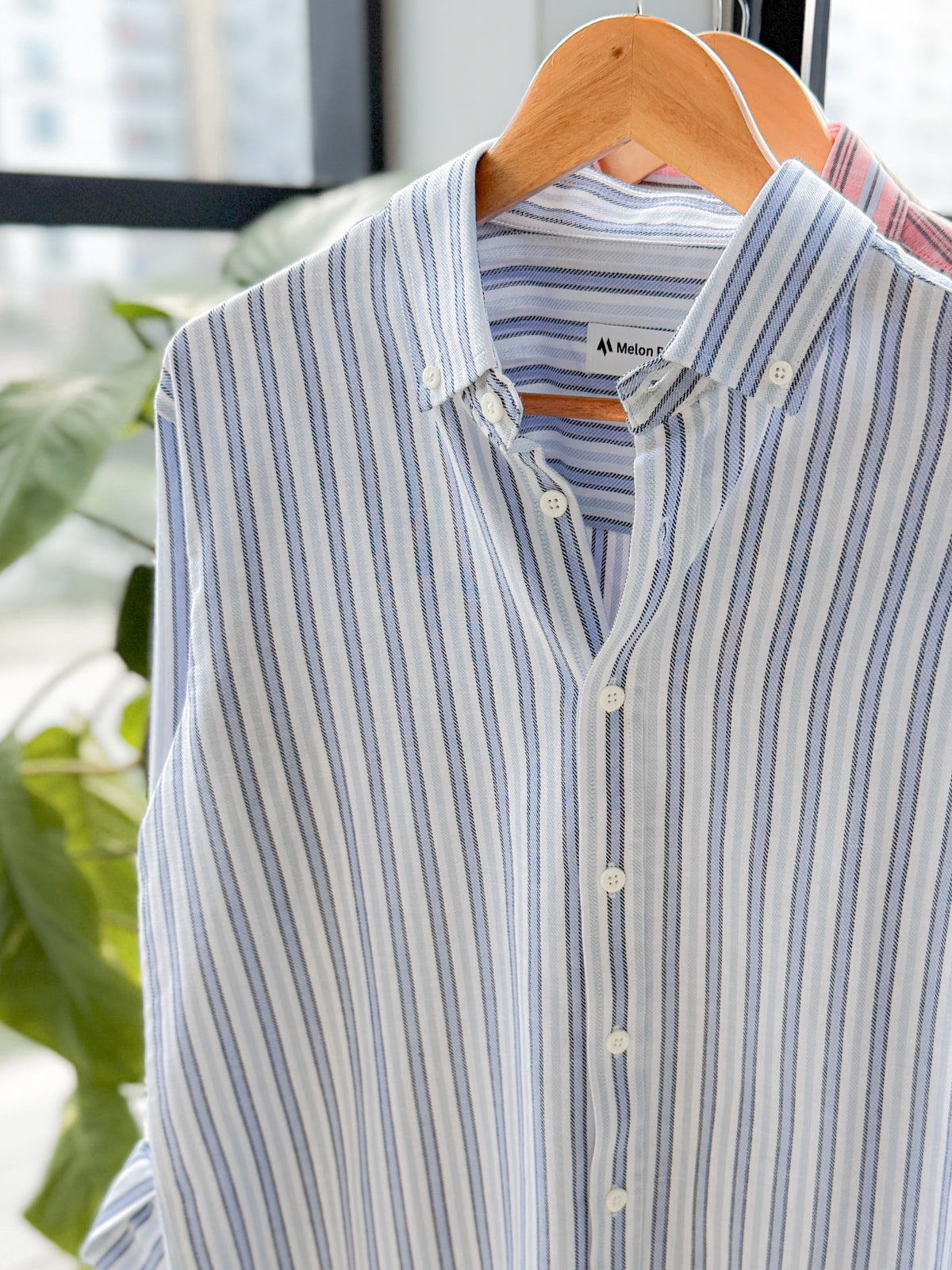 Gentle stripe shirt - Blue Baltic