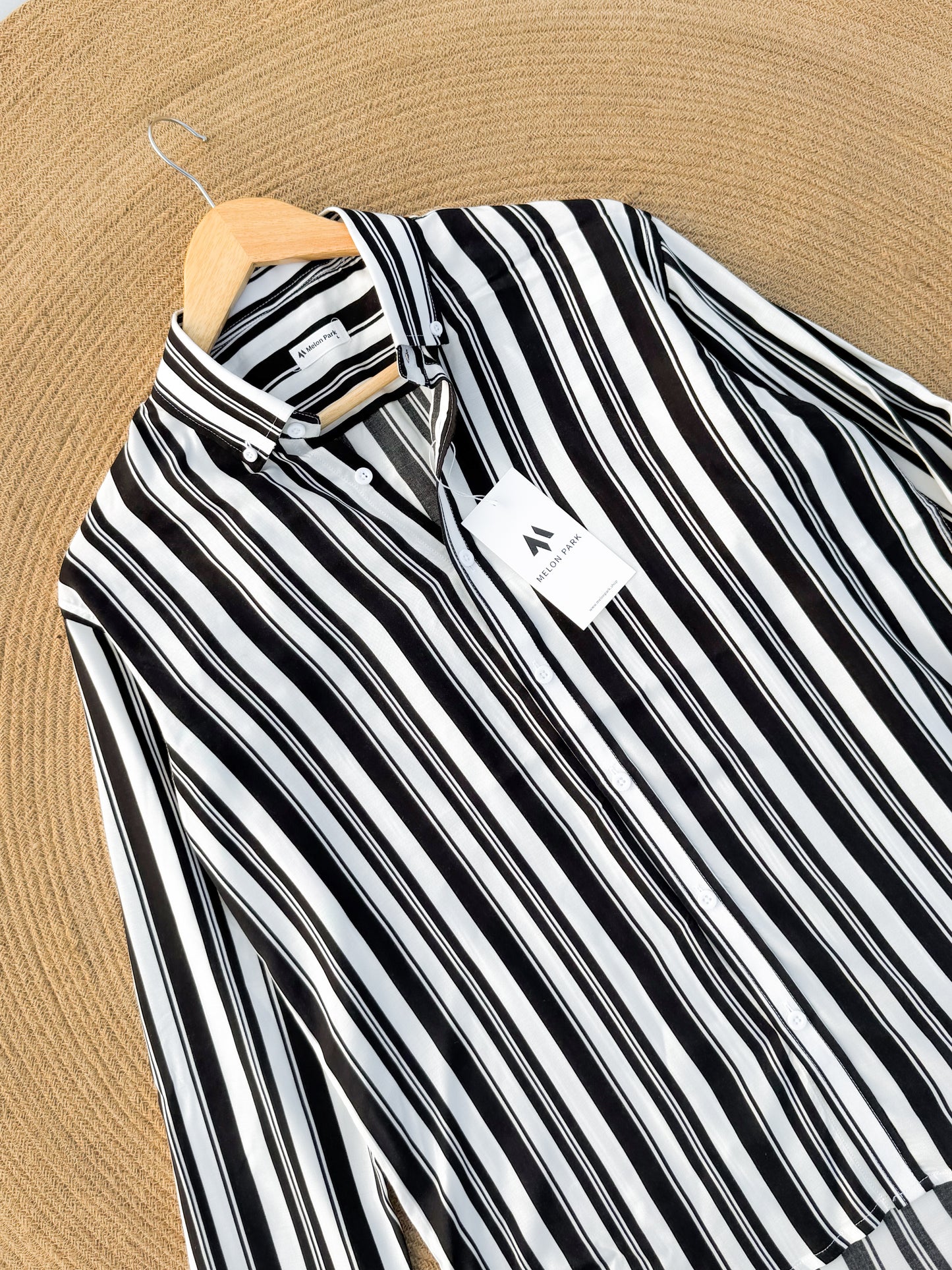 Drip full sleeve shirt - White Noir