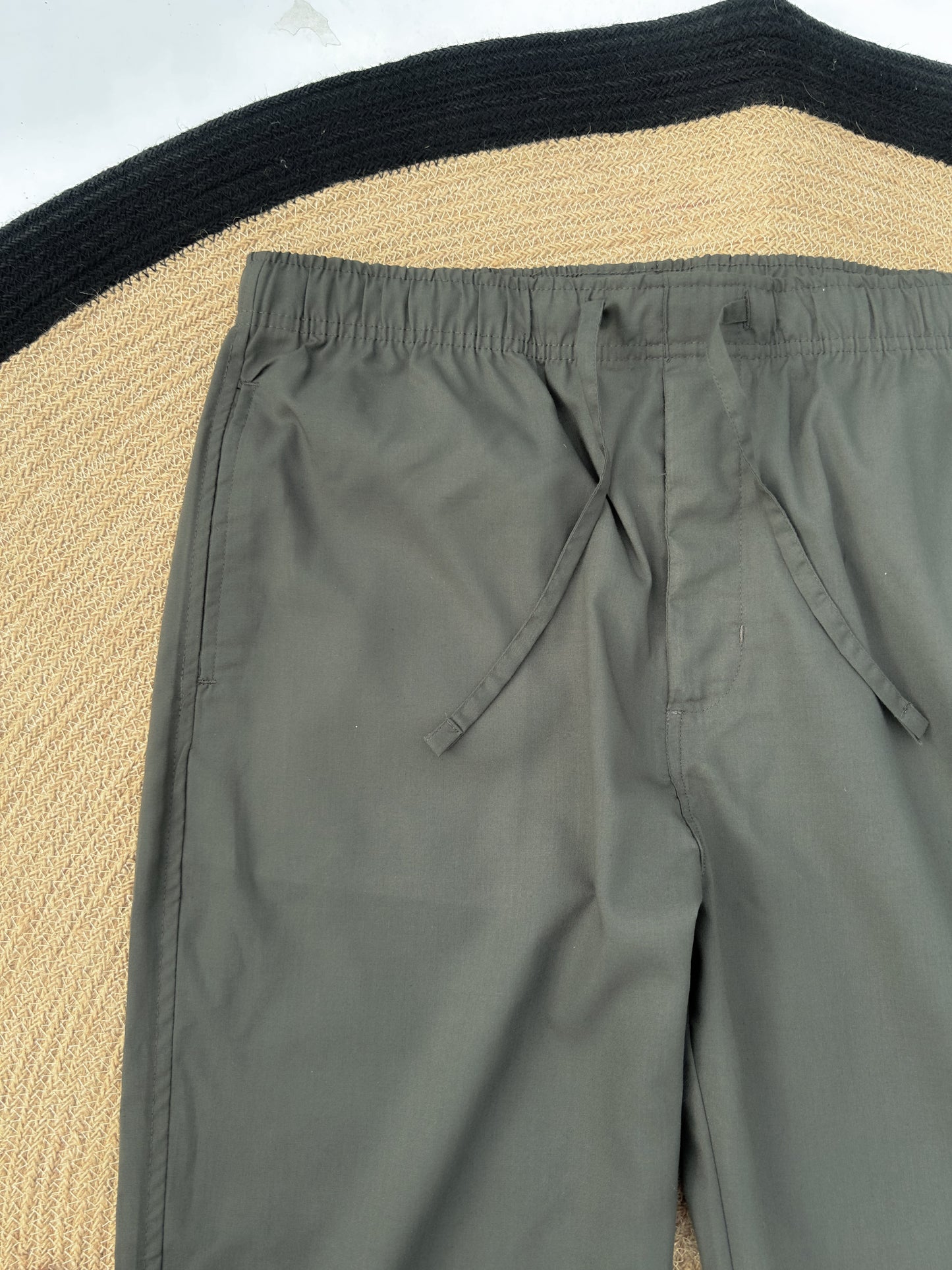 Remi Cotton Trouser - Dark Olive