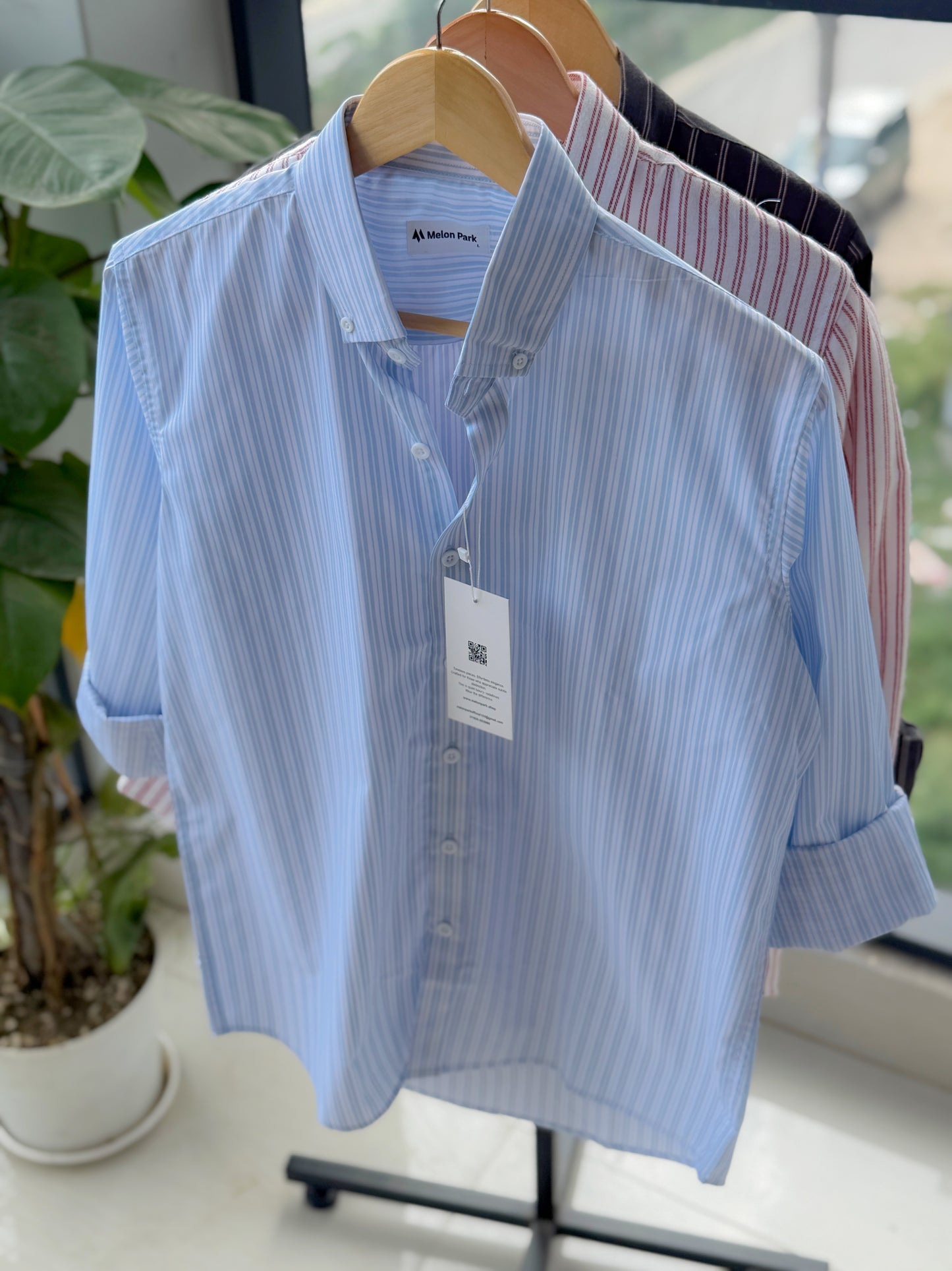 Gentle stripe shirt - Seabreeze