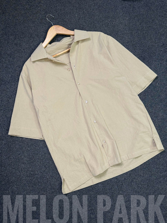 Baggy cuban shirt - Beige