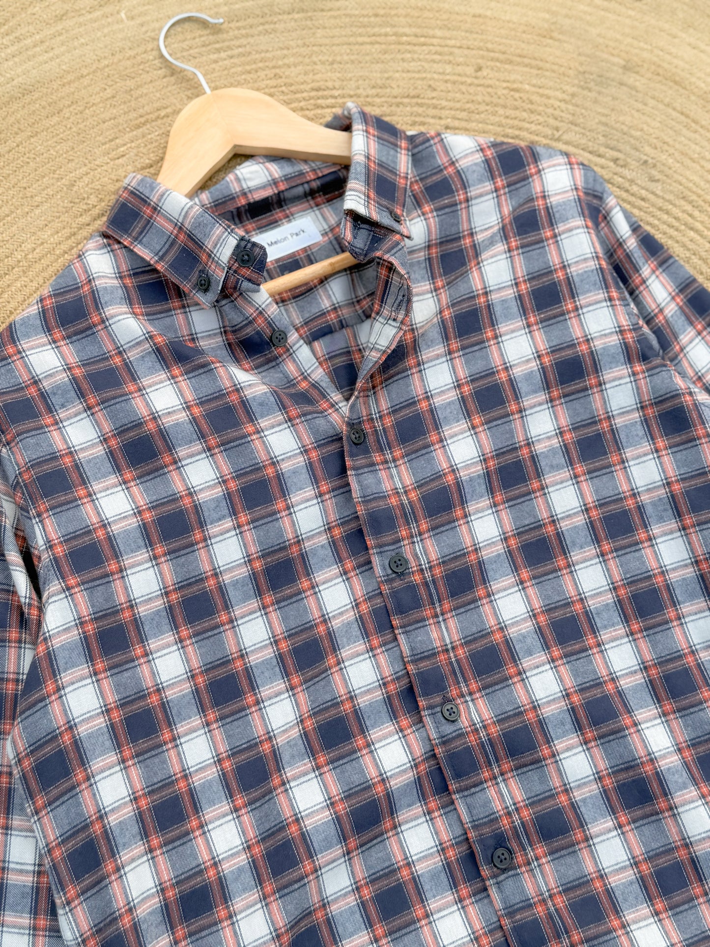 Gentle Check shirt - Crimson Tide