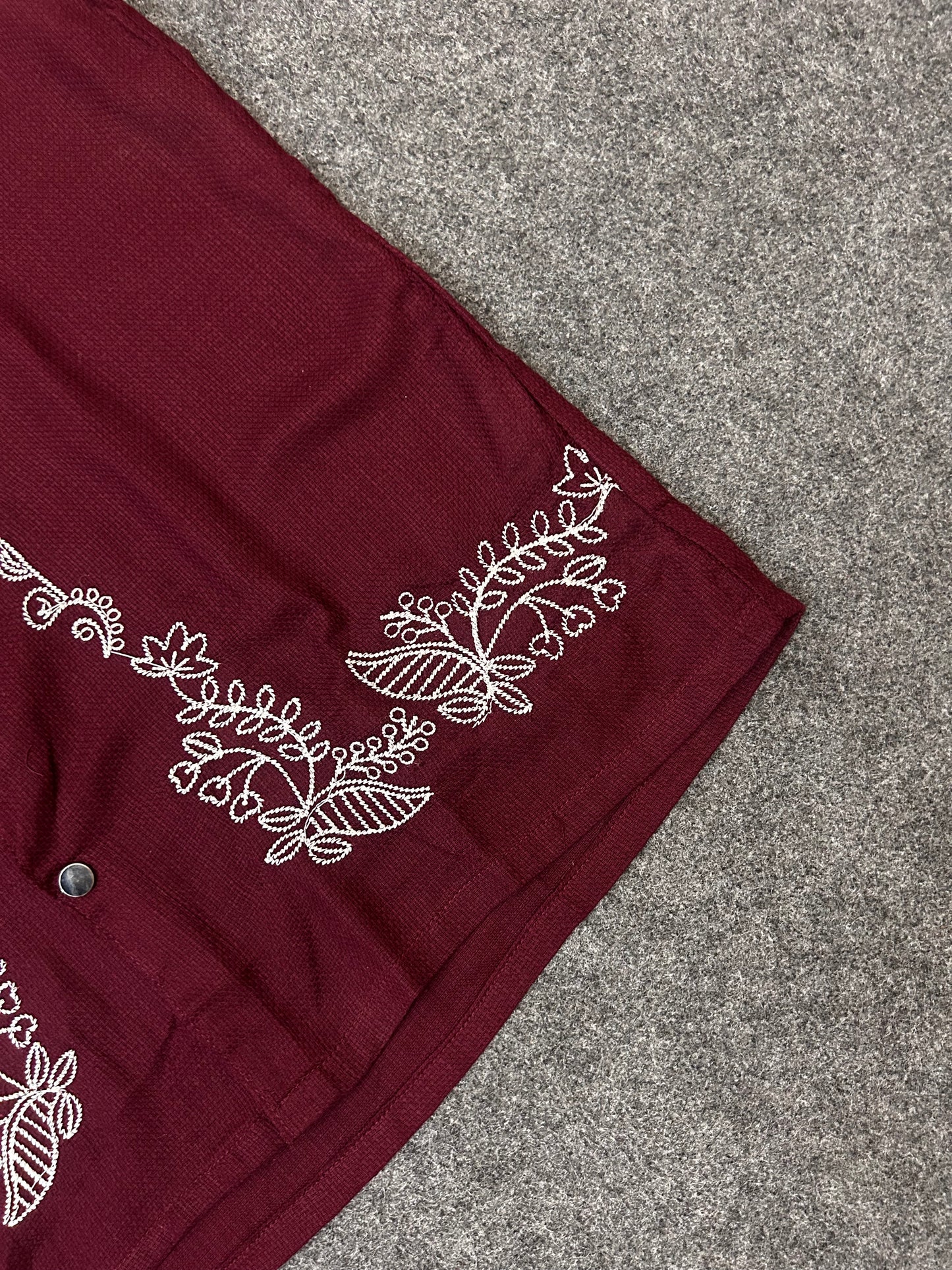 Maroon Blooming Cuban Shirt
