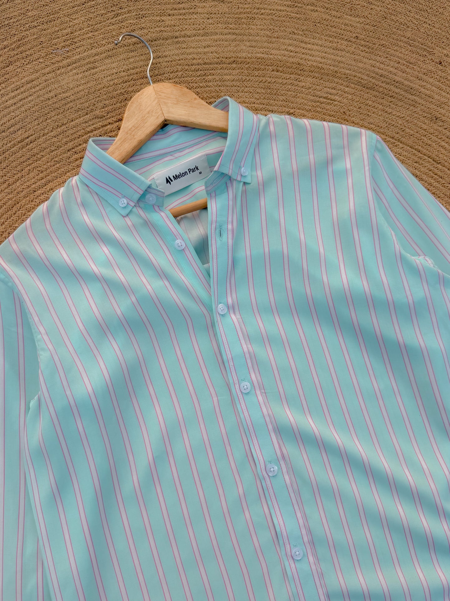 Old Money full sleeve shirt - Seafoam