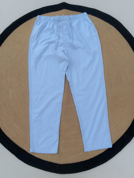 Remi Cotton Trouser - Sky Blue