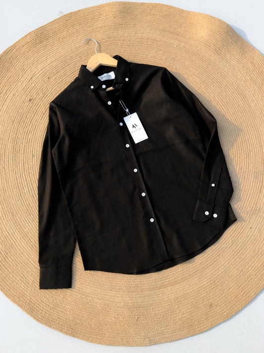 Signature Remi cotton shirt - Black