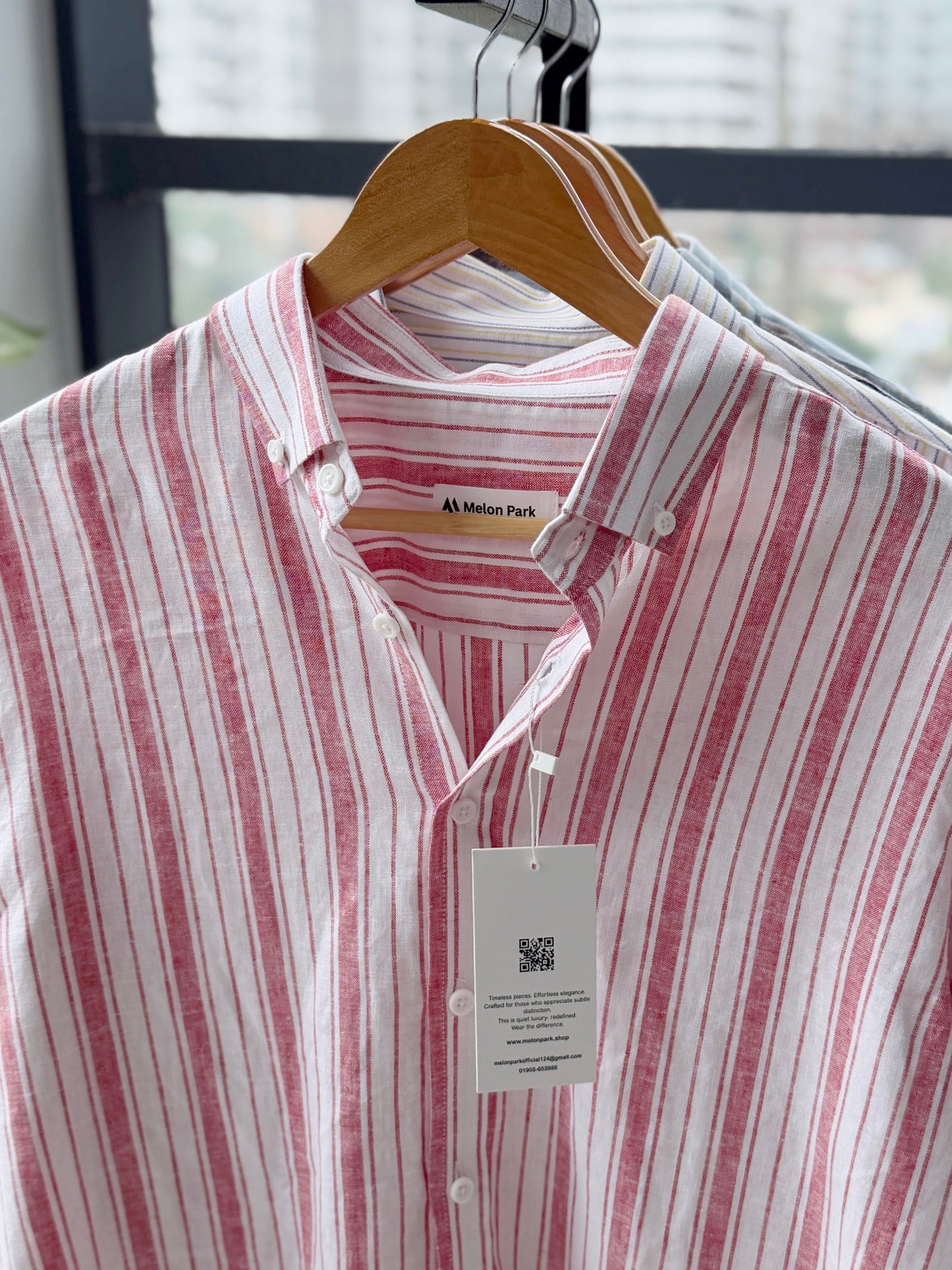 Gentle stripe shirt - Cherry stripe