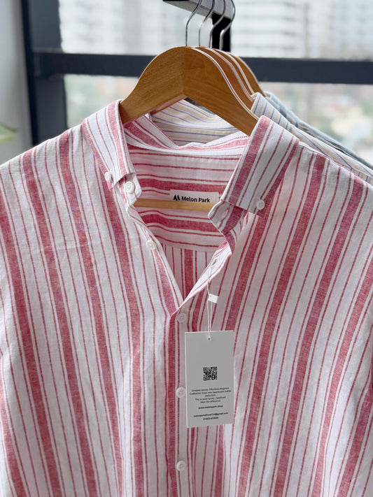 Gentle stripe shirt - Cherry stripe