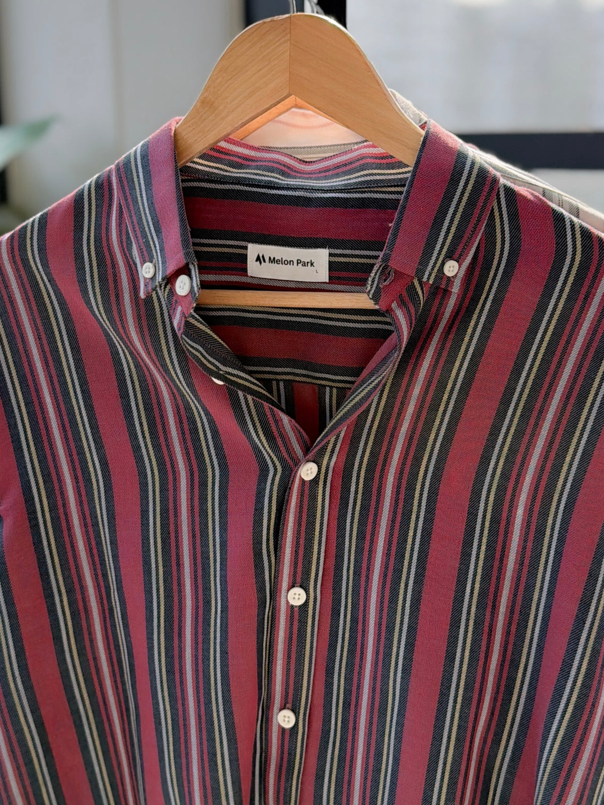 Gentle stripe shirt - Mulberry Mist