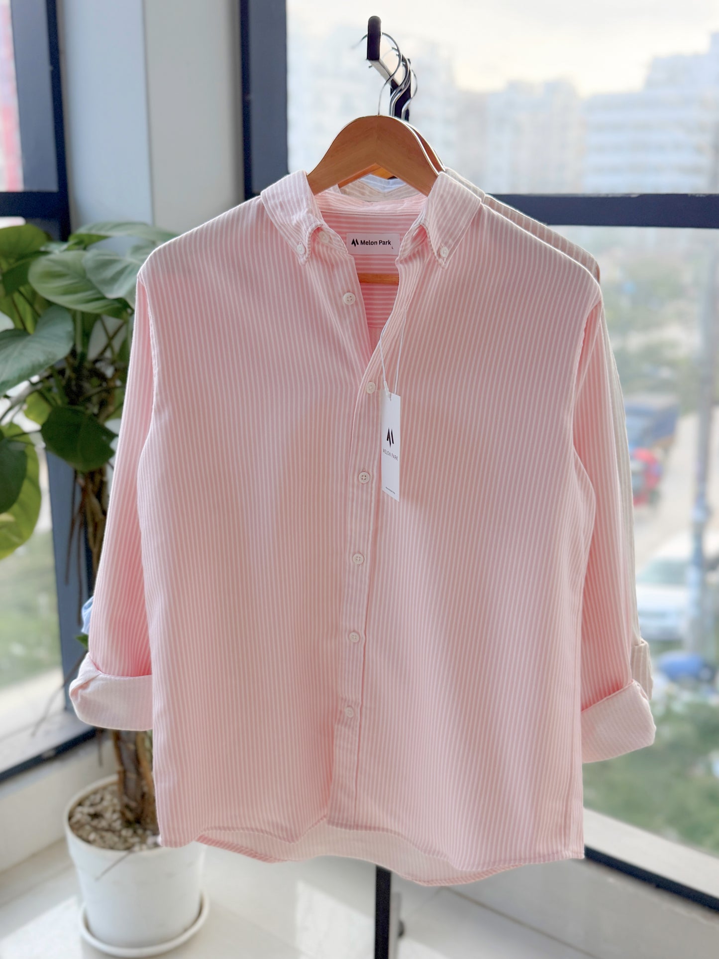 Gentle stripe shirt - Pink Fizz
