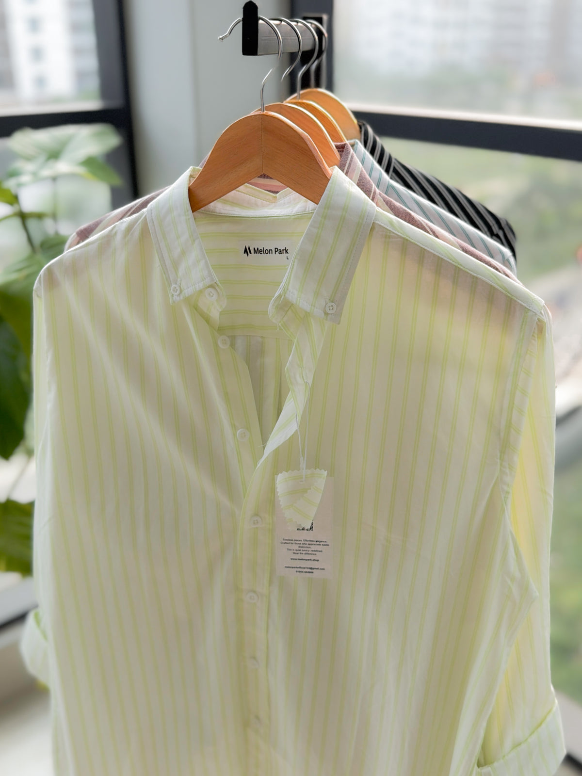 Gentle stripe shirt - Pale Lemon