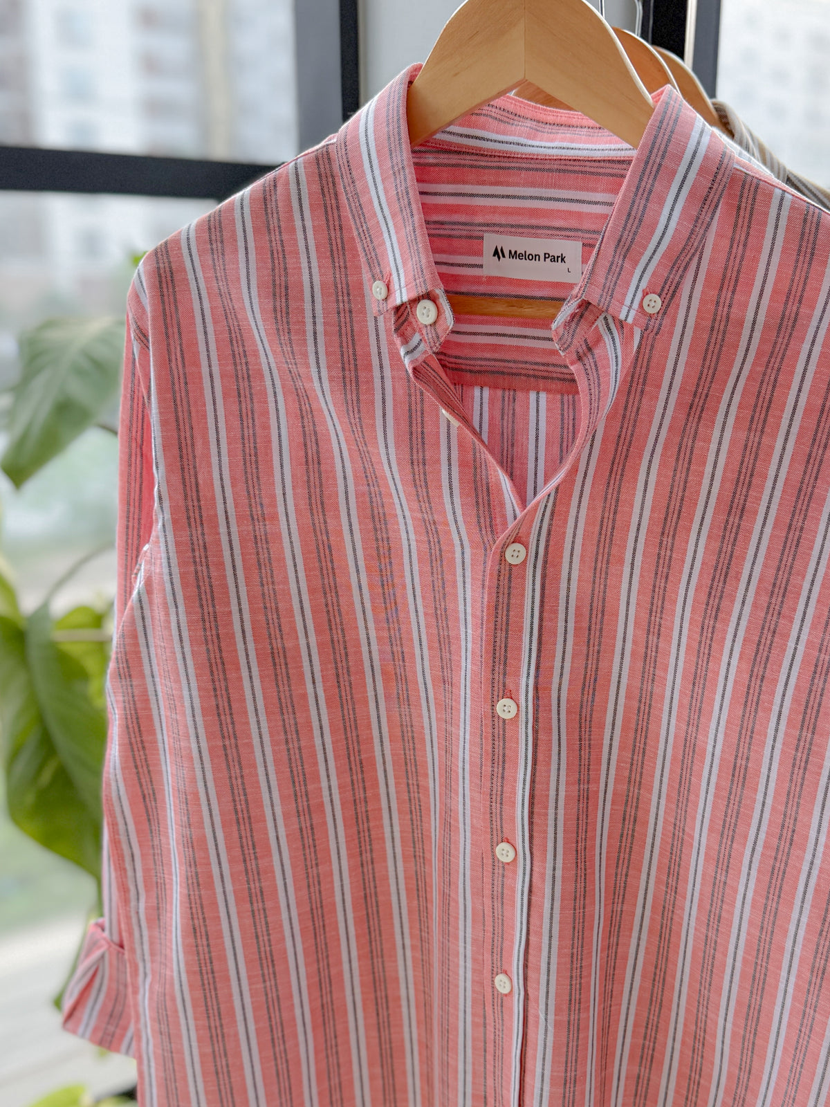 Gentle stripe shirt - Salmon Breeze