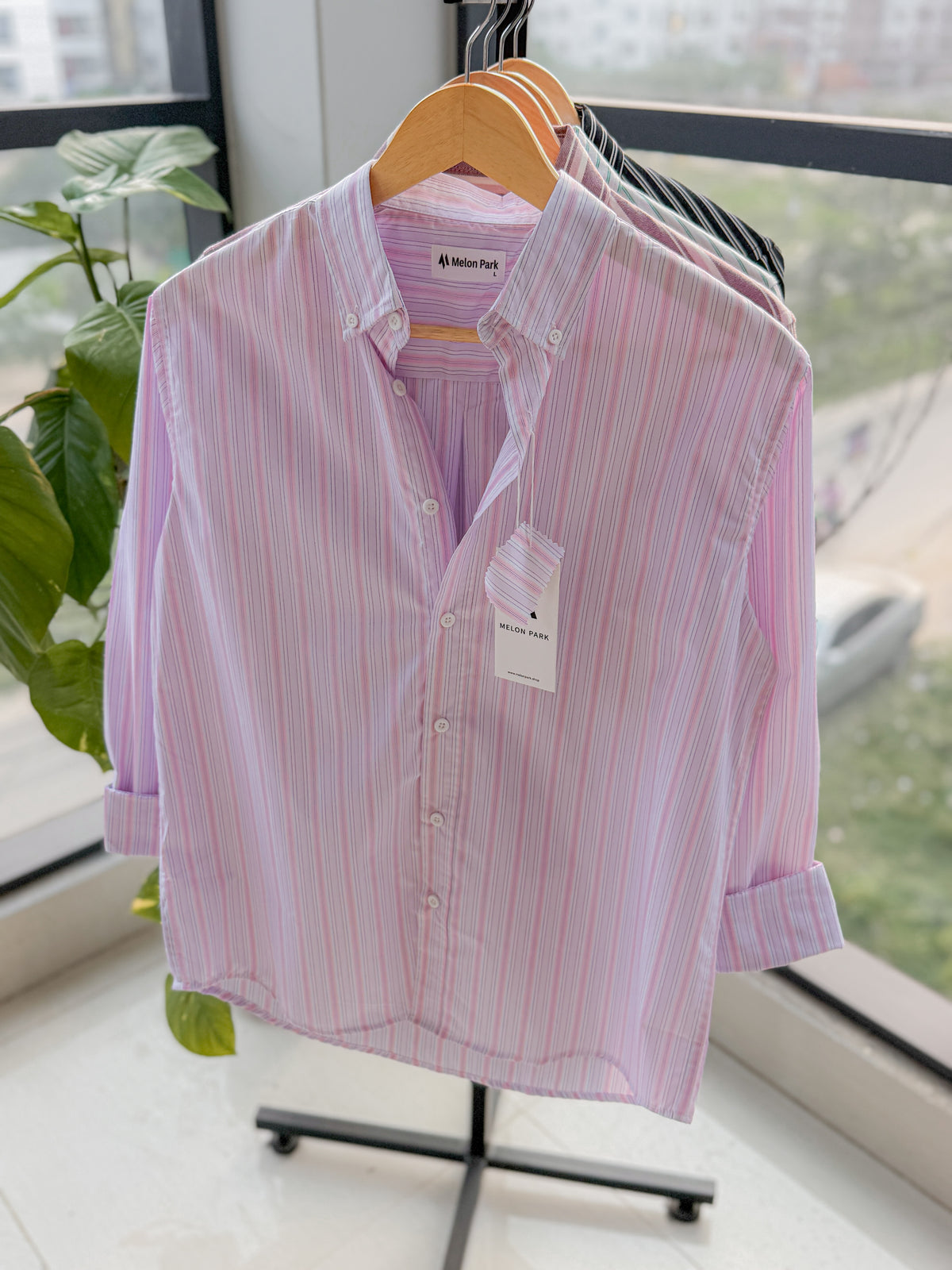 Gentle stripe shirt - Blush Lilac