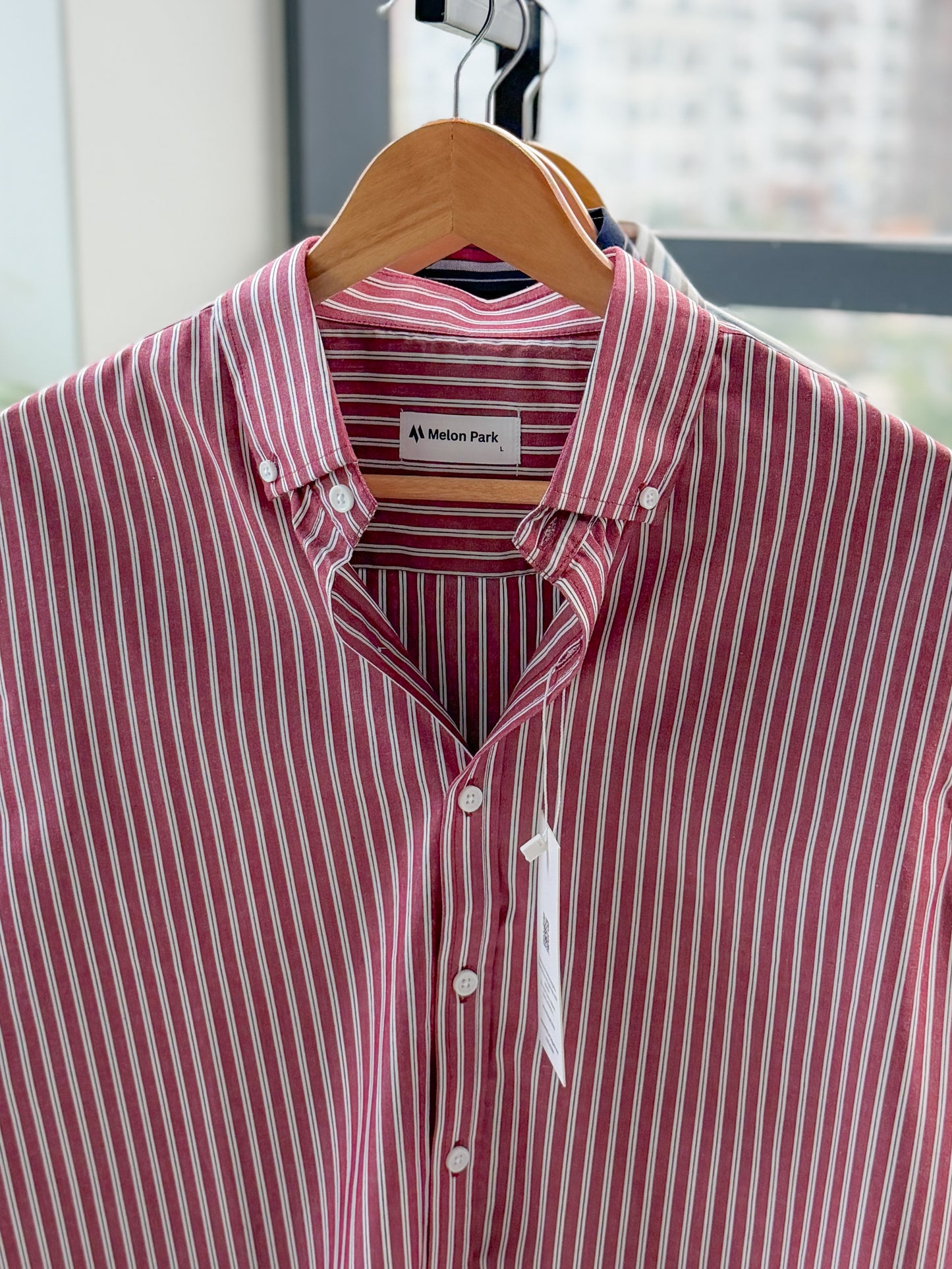 Gentle stripe shirt - Ruby stripe