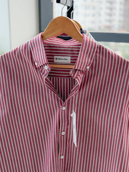 Gentle stripe shirt - Ruby stripe