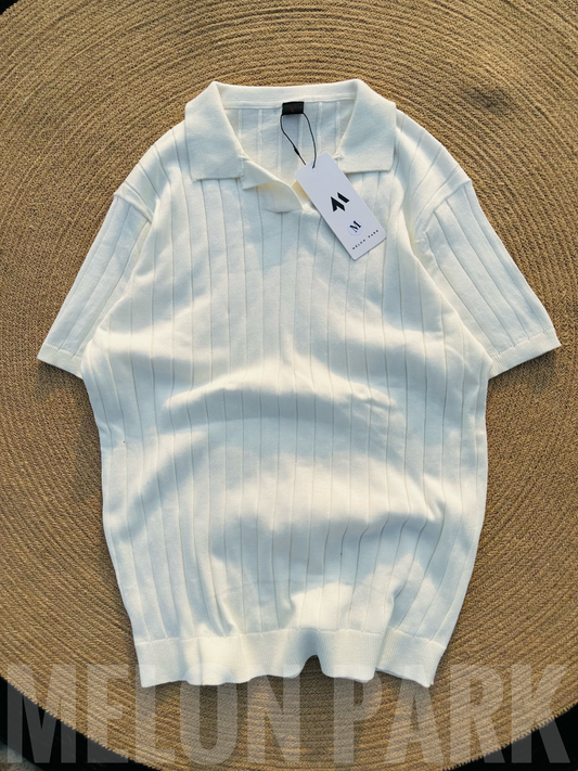 White Old Money Polo