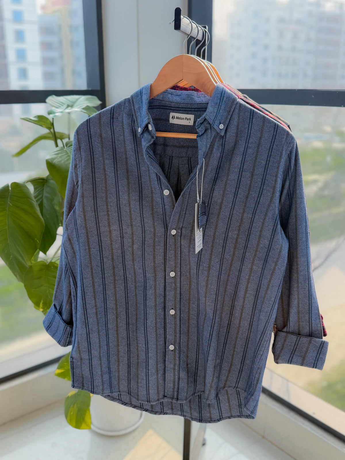 Gentle stripe shirt - Heather Copper