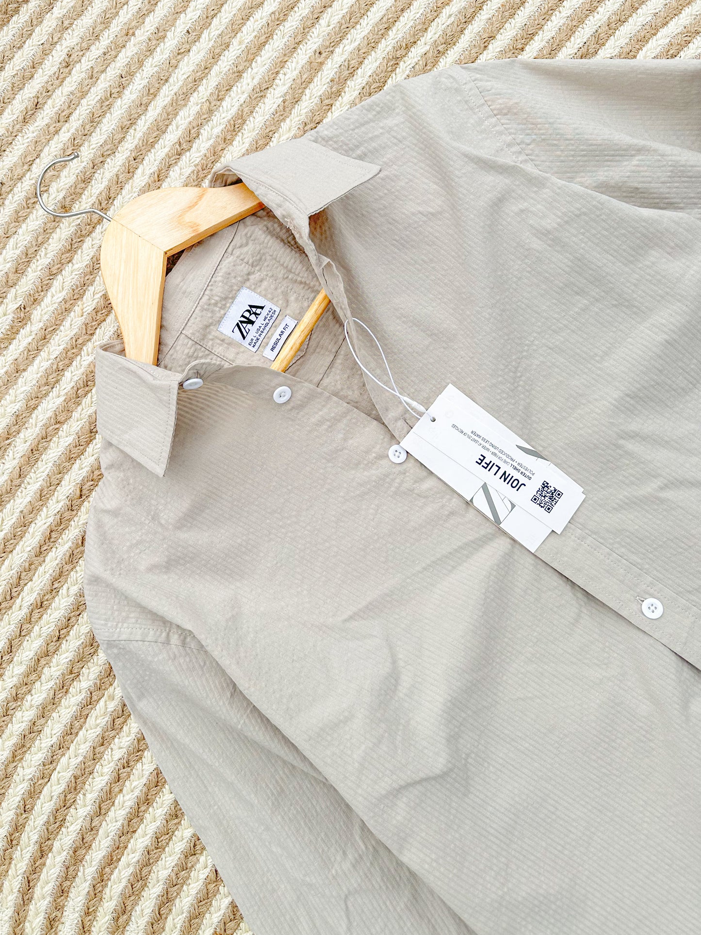 Minimal shirt - Textured Off White