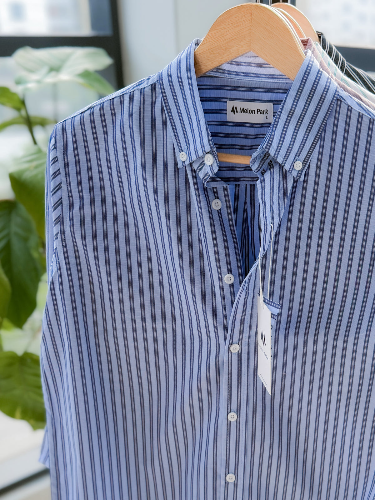 Gentle stripe shirt - Cobalt Ink