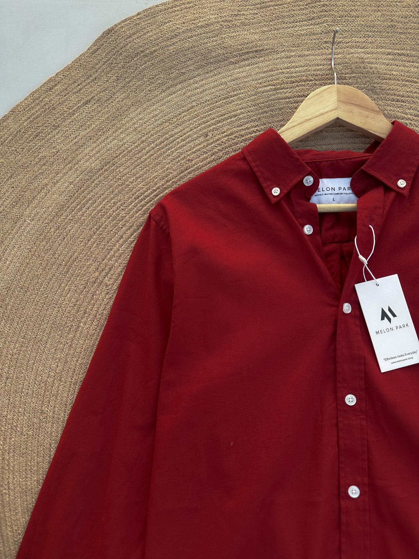 Oxford Shirt - Midnight Maroon