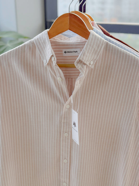 Gentle stripe shirt - Ivory Dune