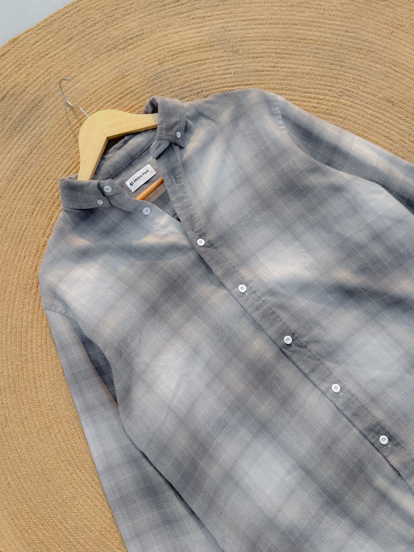 Gentle Check shirt - Ash Shadow