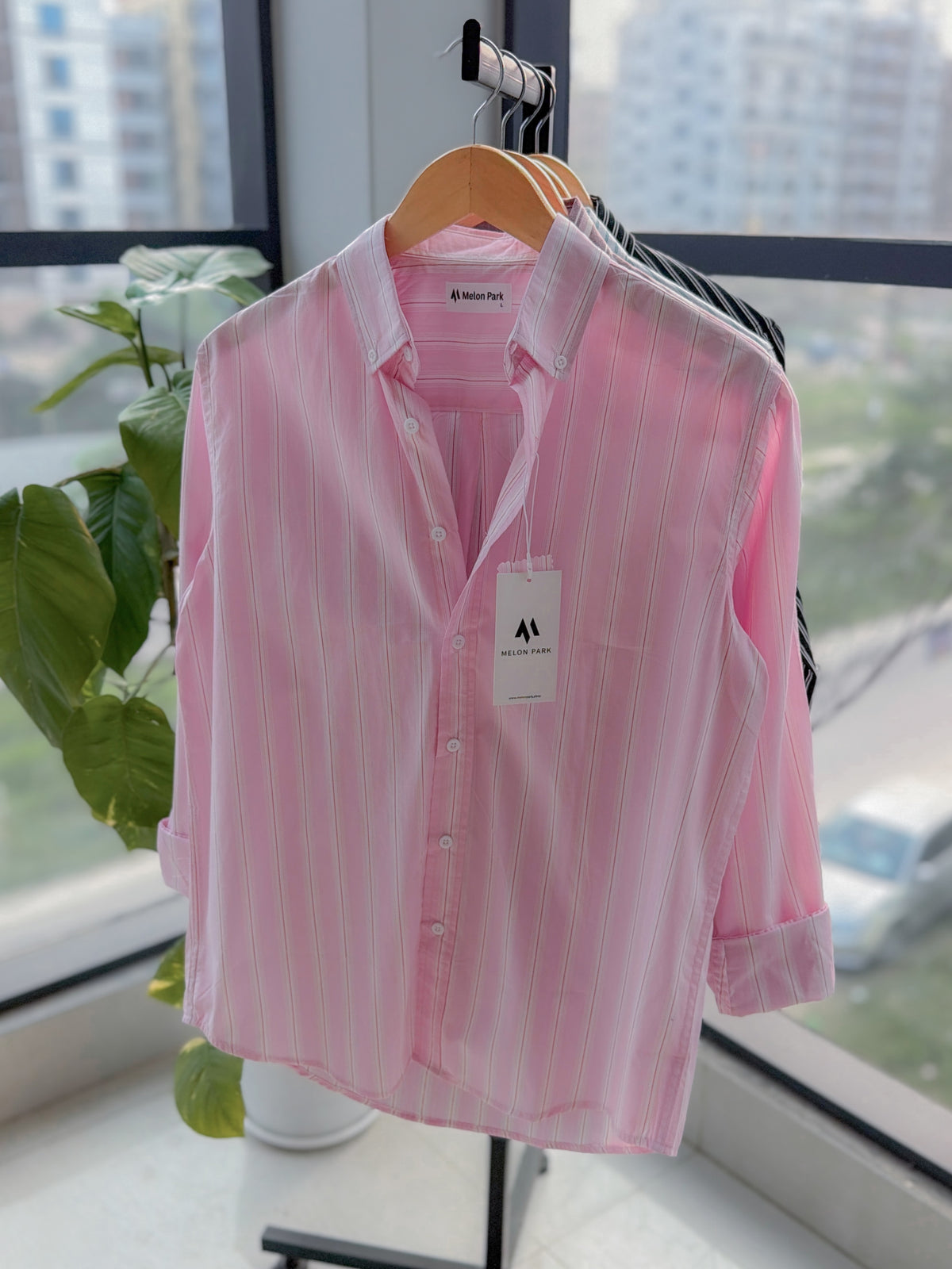 Gentle stripe shirt - Blossom Pink