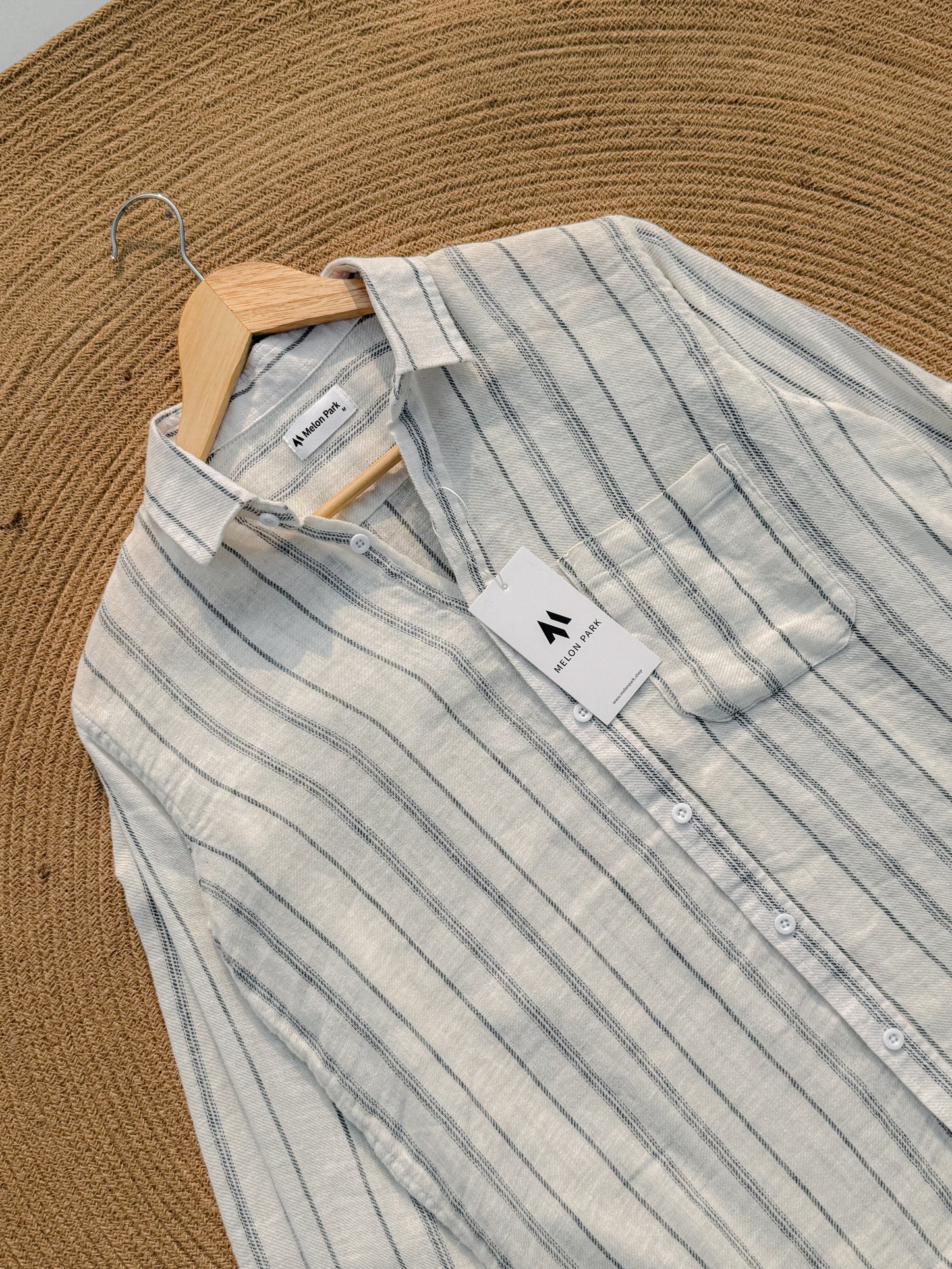 Crafted full sleeve shirt - Ghost Stripe