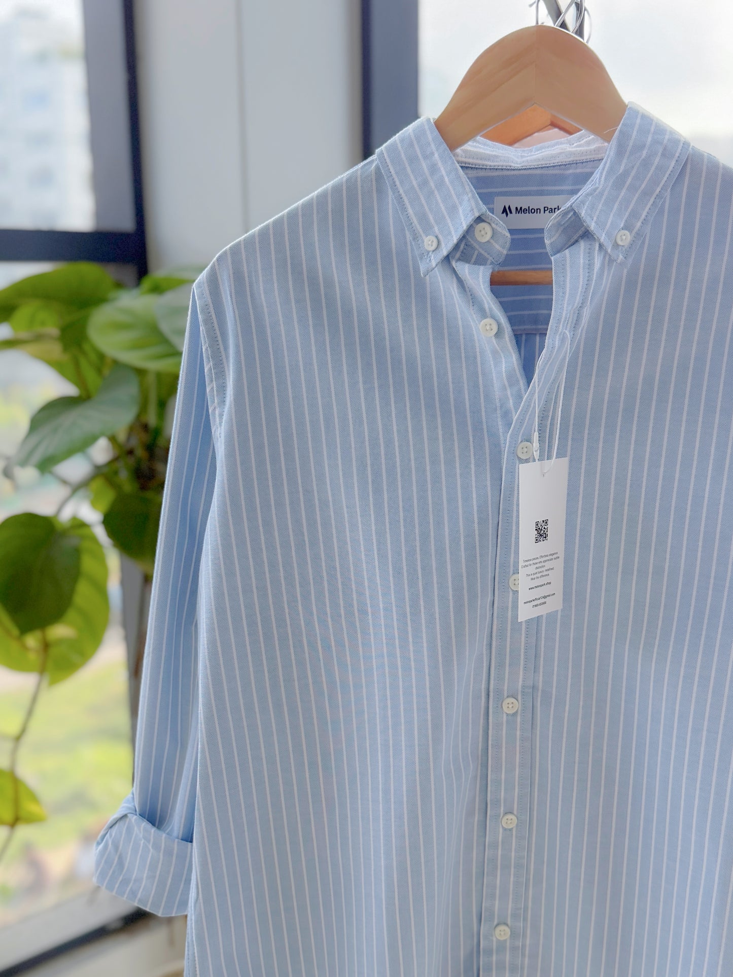 Gentle stripe shirt - Icy Blue
