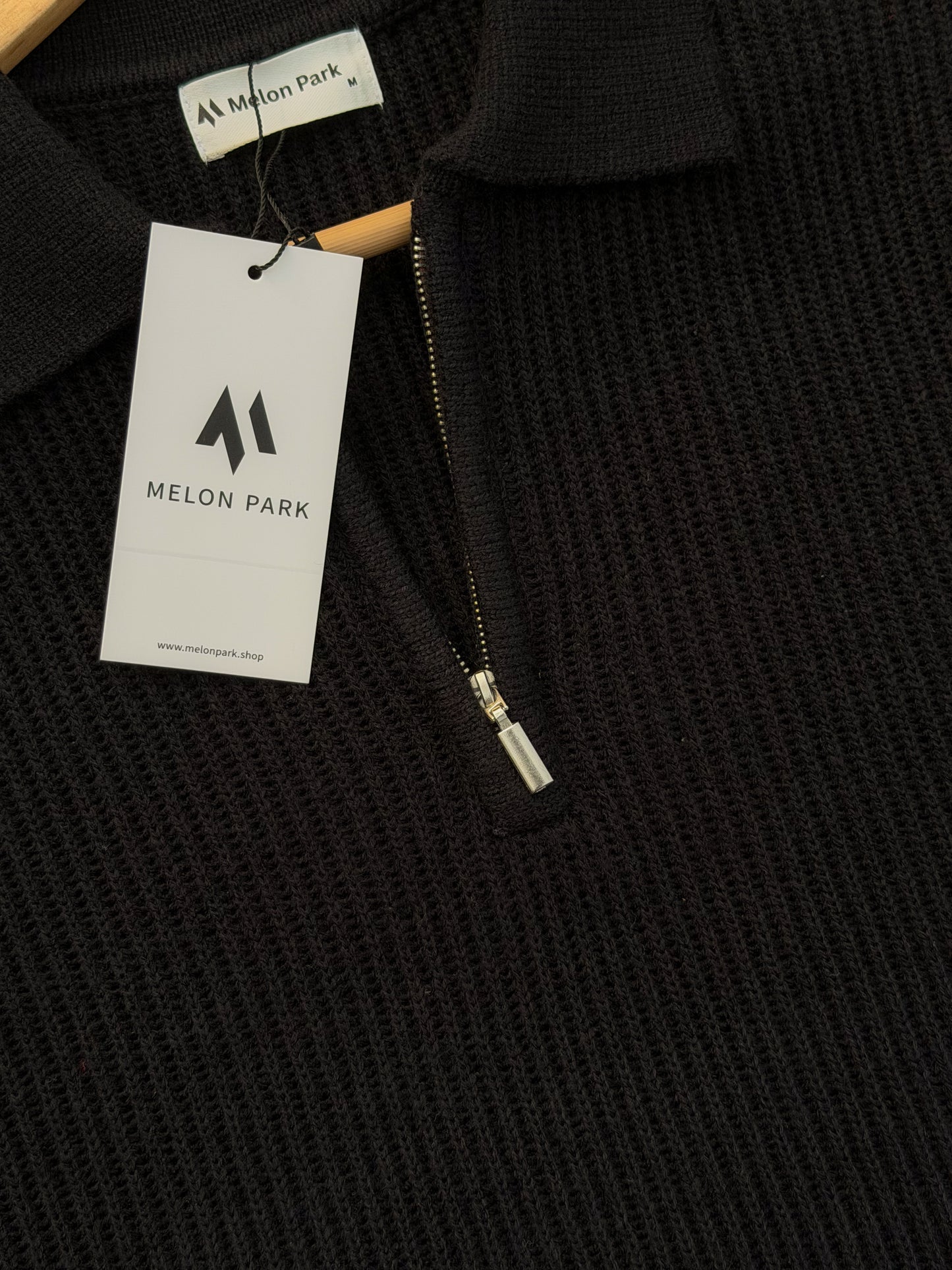 Rich Sweater Polo - Black