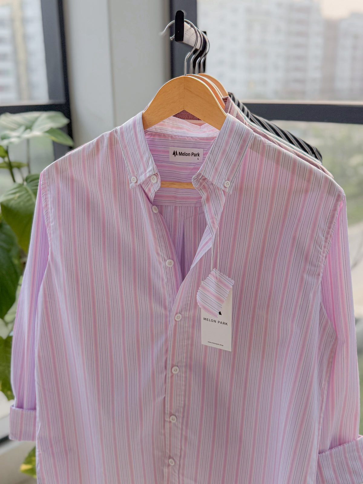 Gentle stripe shirt - Blush Lilac