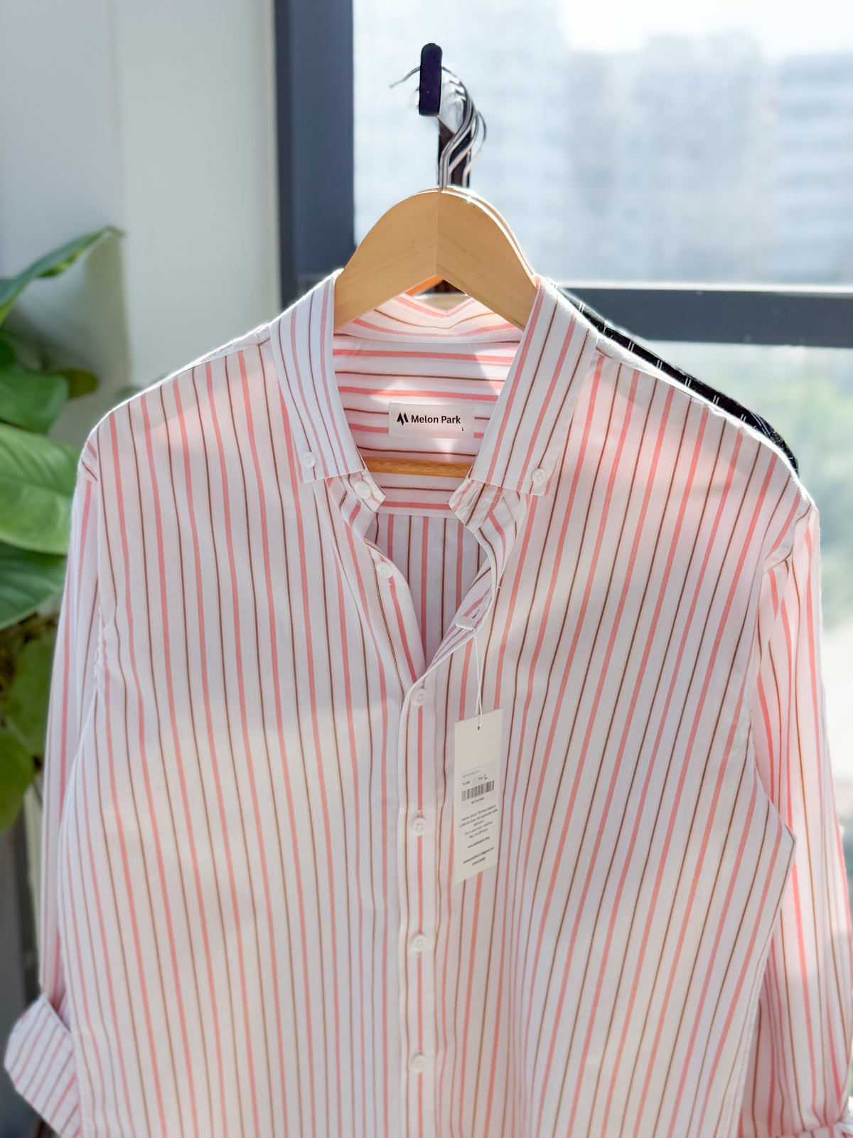 Gentle stripe shirt - Riviera Pink stripe
