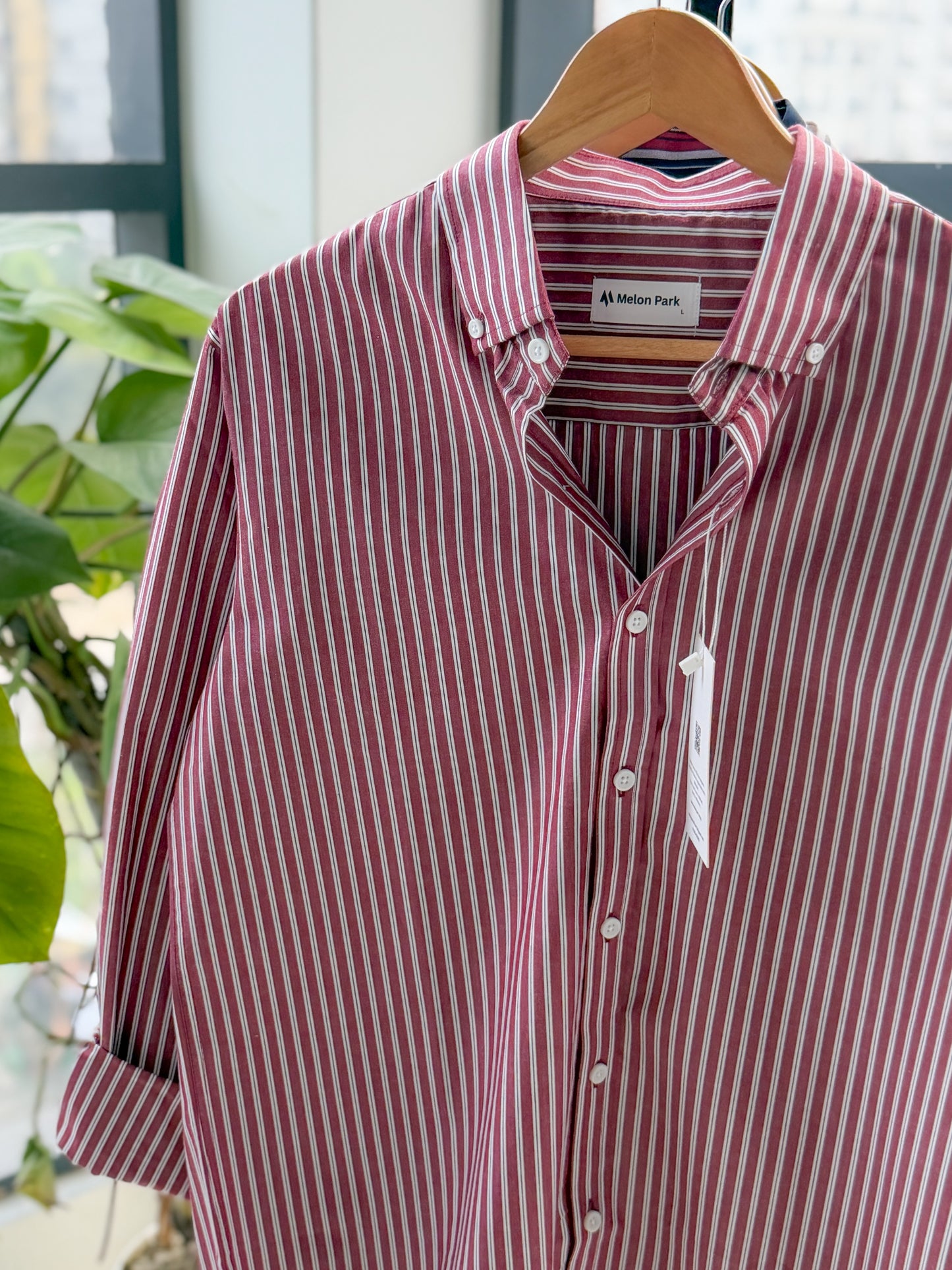Gentle stripe shirt - Ruby stripe