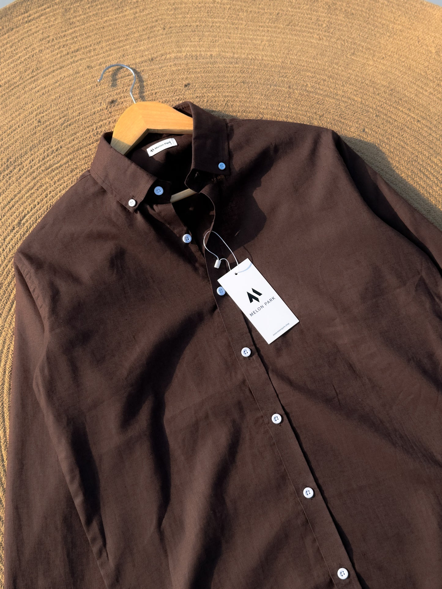 Signature Remi cotton shirt - Chocolate