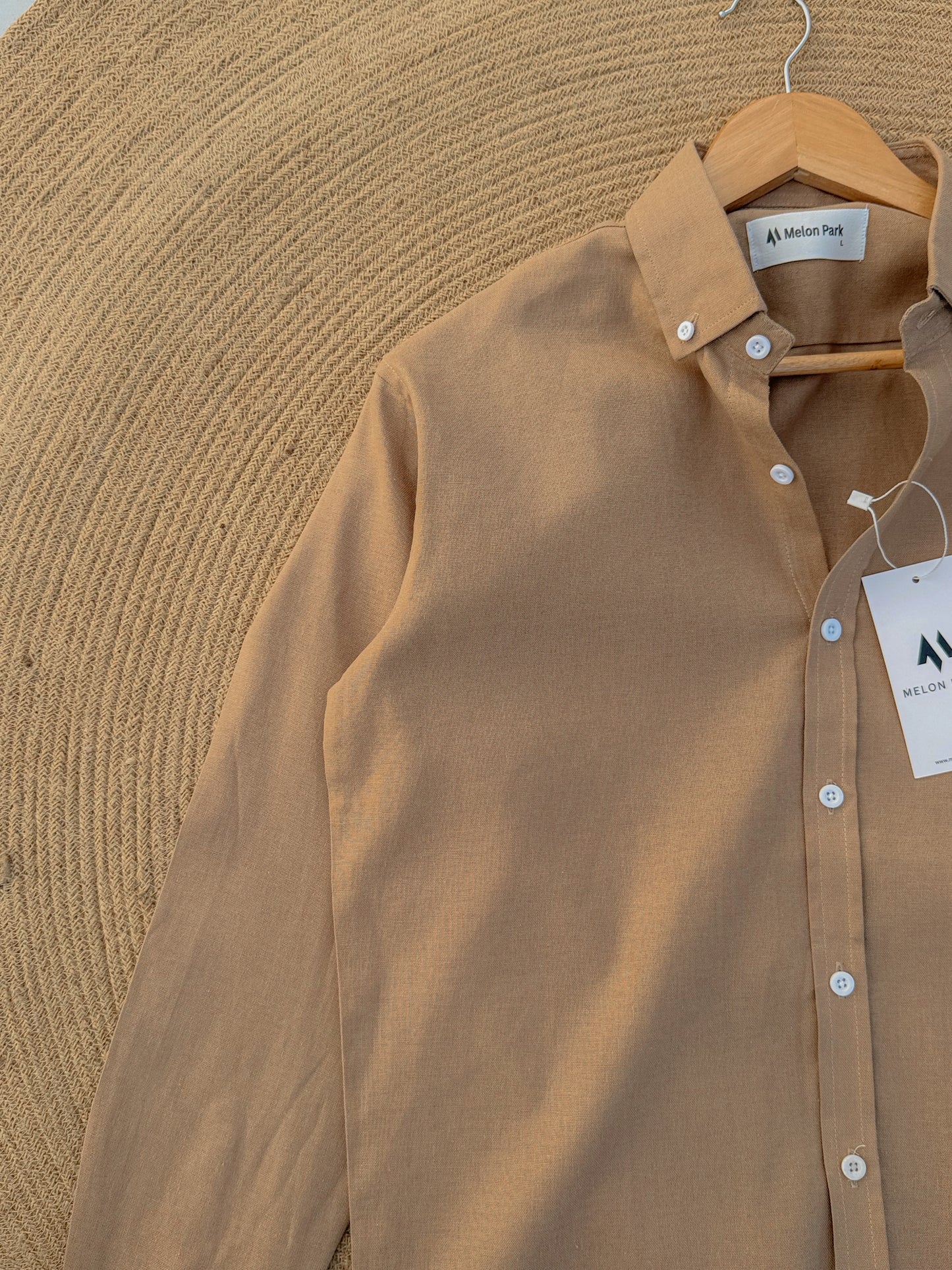 Signature Remi cotton shirt - Beige