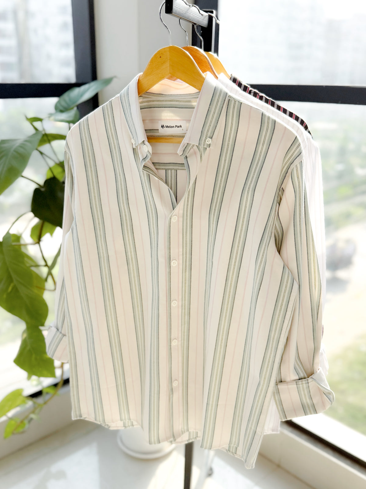 Gentle stripe shirt - Whispering Willow