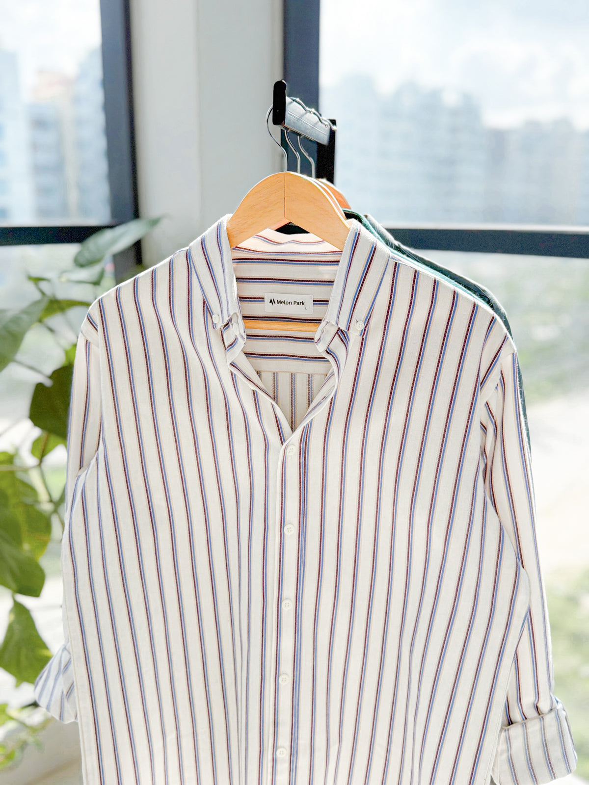 Gentle stripe shirt - Rust Regatta
