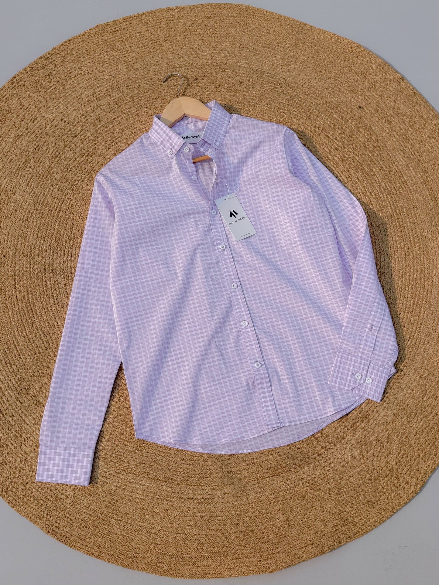 Old Money full sleeve shirt - Lavender Gingham